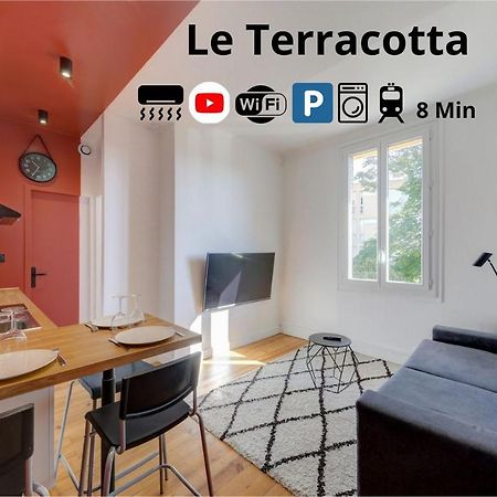 Apartament Terracotta-T2-Clim-Parking Gratuit Prive Pierre-Bénite Zewnętrze zdjęcie